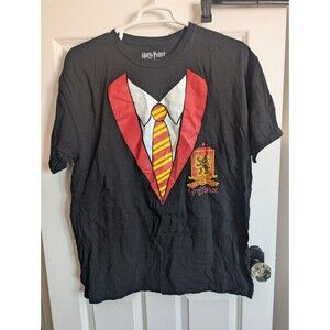 NWOT Men's Gryffindor House Seal Tie Uniform Harry Potter XL Shirt